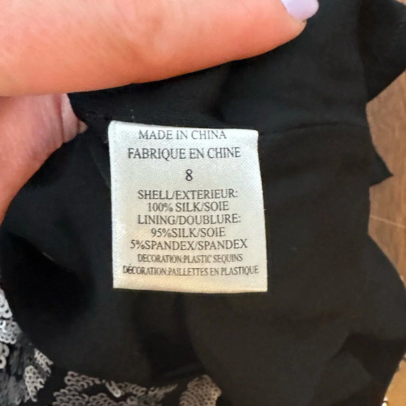 Theory Sequinned Miniskirt Sz. 8 - Picture 3 of 5